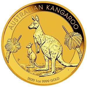 Gold Australian Kangaroo Känguru 2020 1oz